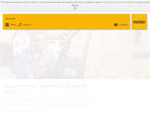Tablet Screenshot of multipor.com